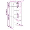 vidaXL Aufbewahrungsschrank Artisan-Eiche 80 x 42,5 x 225 cm