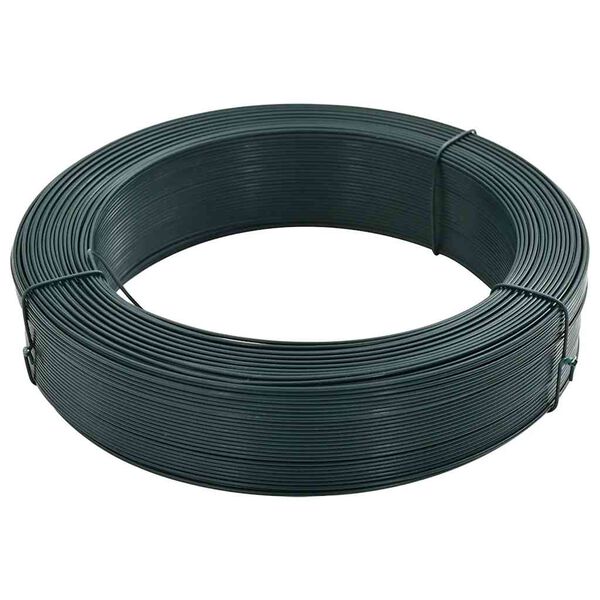 vidaXL Zaun-Bindedraht 250 m 0,9/1,4 mm Stahl Schwarzgr&uuml;n