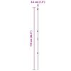 vidaXL Zaunpfosten 7 pcs Grau Stahl