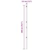 vidaXL Zaunpfosten 7 pcs Grau Stahl