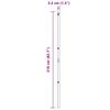 vidaXL Zaunpfosten 13 pcs Silber Stahl