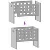 vidaXL Feuerstelle Braun 50 x 30 x 40 cm Stahl