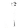 vidaXL Gartenlaterne 3-flammig 215 cm Wei&szlig; Aluminium