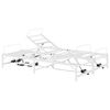 vidaXL Elektrisch verstellbares Bettgestell Wei&szlig; 150 x 200 cm Stahl