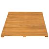 vidaXL Badematte Uni Braun 80 x 50 cm Holz