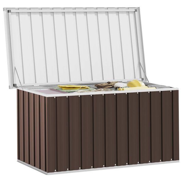 vidaXL Garten-Aufbewahrungsbox Braun 129 x 67 x 65 cm