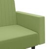 vidaXL Schlafsofa 2-Sitzer Hellgr&uuml;n Samt