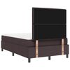 vidaXL Boxspringbett mit Matratze Dunkelbraun 120 x 190 cm Stoff