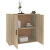 vidaXL Sideboard Sonoma-Eiche 80x33x70 cm Holzwerkstoff