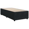 vidaXL Boxspringbett mit Matratze Schwarz 90x200 cm Samt
