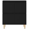 vidaXL Sideboards 2 Stk. Schwarz 60x35x70 cm Holzwerkstoff