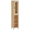 vidaXL Highboard Sonoma-Eiche 34,5x34x180 cm Holzwerkstoff