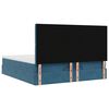 vidaXL Ottoman-Bett mit Matratzen & LEDs Dunkelblau 180x200 cm Samt