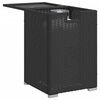 vidaXL Propan-Tank-Verstecktisch Schwarz 40x40x60 cm Poly Rattan