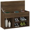 vidaXL Schuhbank Braun Eichen-Optik 80x30x45 cm Holzwerkstoff