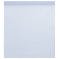 vidaXL Fensterfolie Statisch Matt Transparent Weiß 45x1000 cm PVC