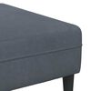 vidaXL Sofa mit Kissen 3 pcs Dunkelgrau Samt