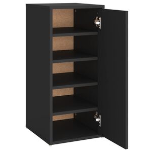 vidaXL Schuhschrank Schwarz 32x35x70 cm Holzwerkstoff