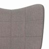 vidaXL Relaxsessel Taupe Stoff