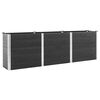 vidaXL Hochbeet Grau 300x50x91 cm WPC
