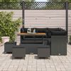 vidaXL Gartensofa-set 9 pcs Schwarz Poly-Rattan