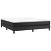 vidaXL Boxspringbettgestell Schwarz 180x200 cm Kunstleder