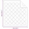vidaXL Decke mit Kissen 3 pcs Weiß Mikrofaser und Daunenfedern