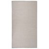 vidaXL Outdoor-Teppich Flachgewebe 80x150 cm Hellgrau