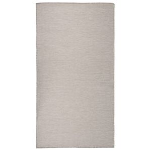 vidaXL Outdoor-Teppich Flachgewebe 80x150 cm Hellgrau