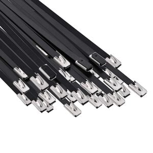 vidaXL Kabelbinder 50 stk. 4,6 x 150 mm Schwarz