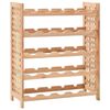 vidaXL Weinregal f&uuml;r 25 Flaschen Nussbaumholz Massiv 63x25x73 cm