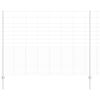 vidaXL Zaun mit Pfosten Silber 1.6 x 25 m Stahl