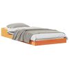 vidaXL Bettrahmen Wachsbraun 75 x 190 cm Massives Kiefernholz