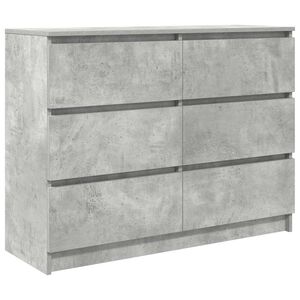 vidaXL Sideboard Betongrau 100x35x76 cm Holzwerkstoff