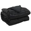 vidaXL Ganzjahresbettdecke 155 x 220 cm 300 g/m&sup2; Schwarz