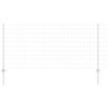 vidaXL Zaun mit Pfosten Silber 1 x 25 m Stahl
