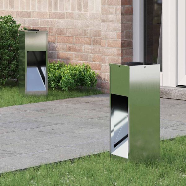 vidaXL Solar LED Wegeleuchte 2 pcs Galvanisiert Galvanisiert