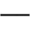 vidaXL Fensterbank Schwarz mit Holzmaserung 120 x 15 x 4,5 cm PVC