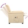 vidaXL Massagesessel Elektrisch Creme Stoff