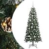 vidaXL K&uuml;nstlicher Weihnachtsbaum Gr&uuml;n 150 cm PVC, Plastik und Stahl