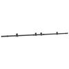 vidaXL Schiebet&uuml;rbeschlag-Set 305 cm Stahl Schwarz