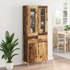 vidaXL Highboard Altholz 69,5 x 34 x 180 cm Holzwerkstoff