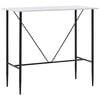 vidaXL Bartisch Wei&szlig; 120 x 60 x 110 cm MDF