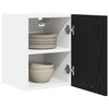 vidaXL H&auml;ngeschrank 2 pcs Schwarze Eiche und Wei&szlig; 30 x 31 x 40 cm