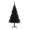 vidaXL Weihnachtsbaum mit 150 LEDs mit St&auml;nder Schwarz 120 cm PVC
