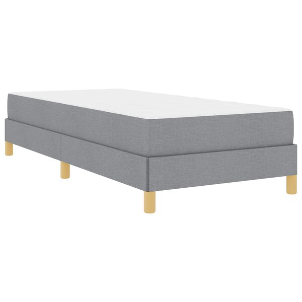 vidaXL Boxspringbett Hellgrau 80 x 200 cm Stoff