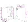 vidaXL TV-Wandschrank mit LED-Leuchten Sonoma-Eiche 30,5x35x30 cm