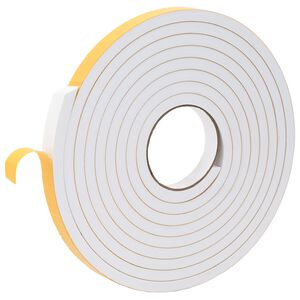 vidaXL Selbstklebendes Schaumstoffband 10 stk. Wei&szlig; 20mm x 5m