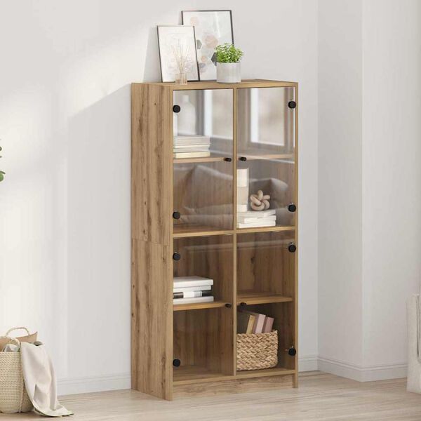 vidaXL Highboard Artisan-Eiche 68 x 37 x 142 cm Holzwerkstoff