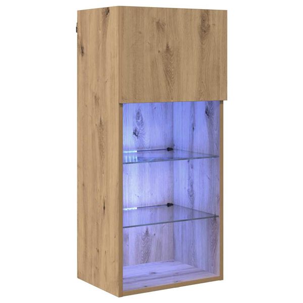 vidaXL Wandmontierter TV-Schrank Artisan-Eiche 40,5 x 30 x 90 cm